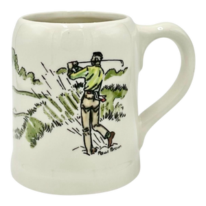 Vintage Golfer Ceramic Mug by Paul Brown
