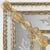 Italian Hand-Engraved Venetian Mirror With Amber Murano Glass For Sale - Image 3 of 5
