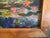 Signed Levin, Fine 20th C. Oil on Canvas Painting Lily Pads in a Pond with nice texture, framed in a simple wood frame ....