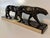 Maurice Font, French Art Deco Sculpture of Panthers, 1930s, Metal on Marble Base For Sale - Image 9 of 12