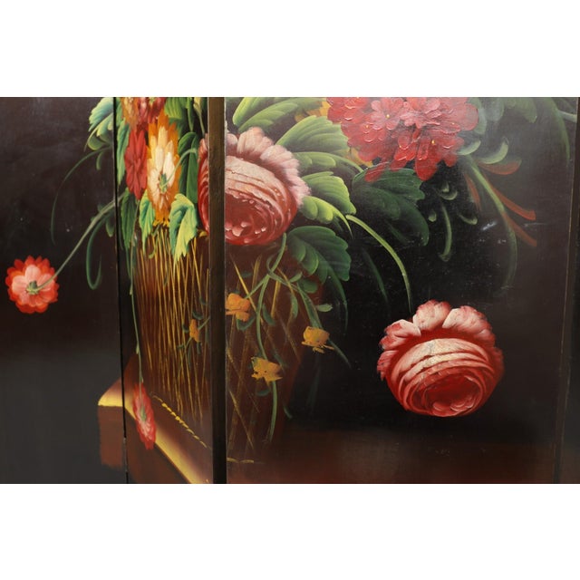 Italian Renaissance Style Hand Painted Screen For Sale - Image 11 of 13