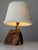 Modern Sculptural Table Lamp in Carved Olive Wood, 1970s For Sale - Image 9 of 18