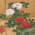 Japanese Six Panel Japanese Byobu Scenic Gold and Peony Screen For Sale - Image 3 of 8
