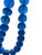 Vintage African Jumbo Glass Dark Blue Trading Beads Necklace One String For Sale - Image 10 of 11