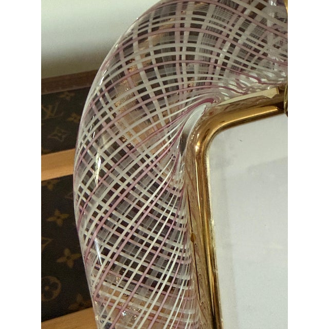 Filigree Pink Murano Glass Frame, 2000 For Sale - Image 4 of 14