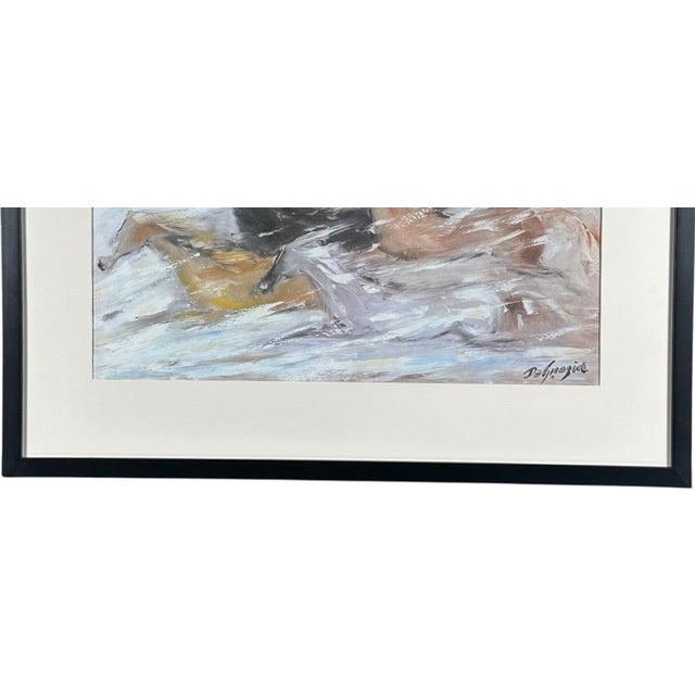 Vintage Ettore Ted DeGrazia Free as the Wind Framed Southwestern Horse Art Print For Sale In Portland, ME - Image 6 of 12