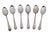 Coffee Spoons in Plain Silver, Set of 6 For Sale - Image 3 of 3