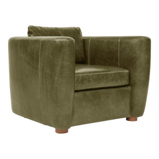 Harris Chair, Jade Leather For Sale