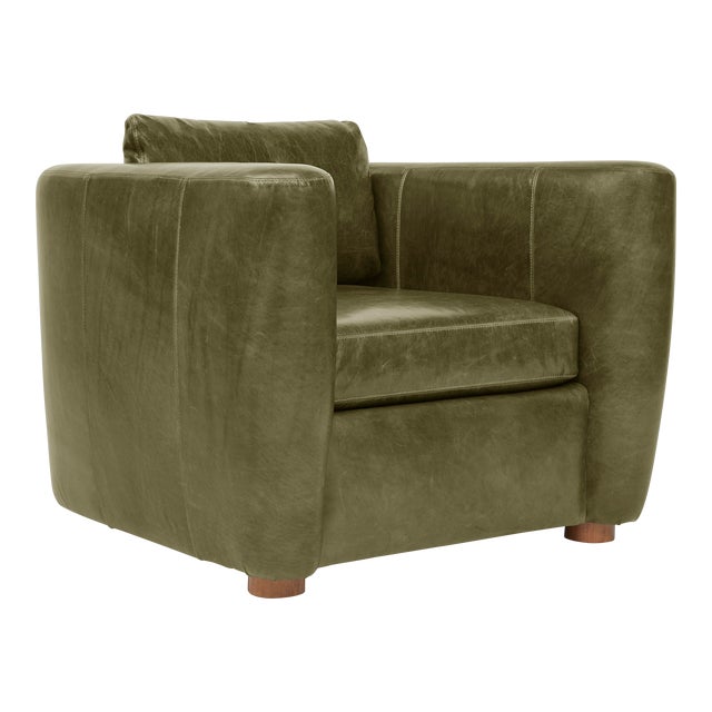 Harris Chair, Jade Leather For Sale