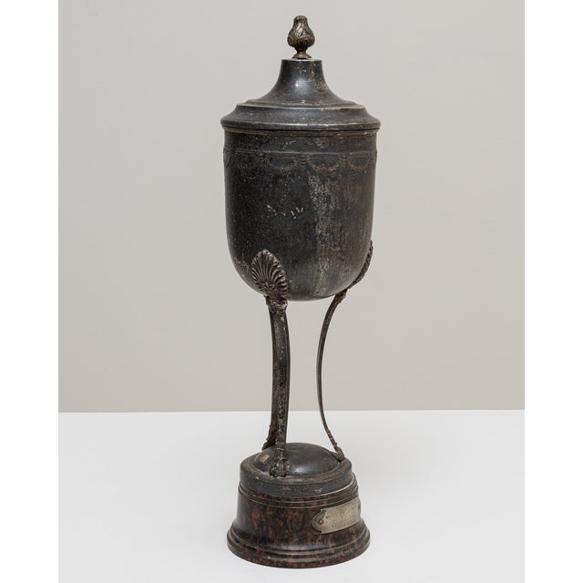 1937 Belgian Silver Plated Goblet For Sale In Greensboro - Image 6 of 18
