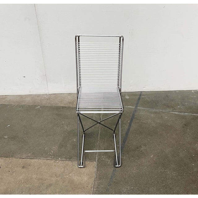 Postmodern German Kreuzschwinger Kitchen Barstool by Till Behrens for Meyer Stahlmöbel, 1980s For Sale - Image 12 of 18