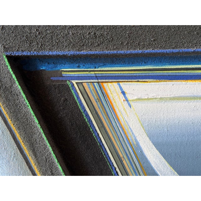 Abstract George Dergalis 1971 “Speed of Light” Construction Multi Media For Sale - Image 3 of 17
