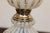 Mid 20th Century Pair of Mid 20th Century Italian White and Clear Glass Murano Style Lamps For Sale - Image 5 of 7