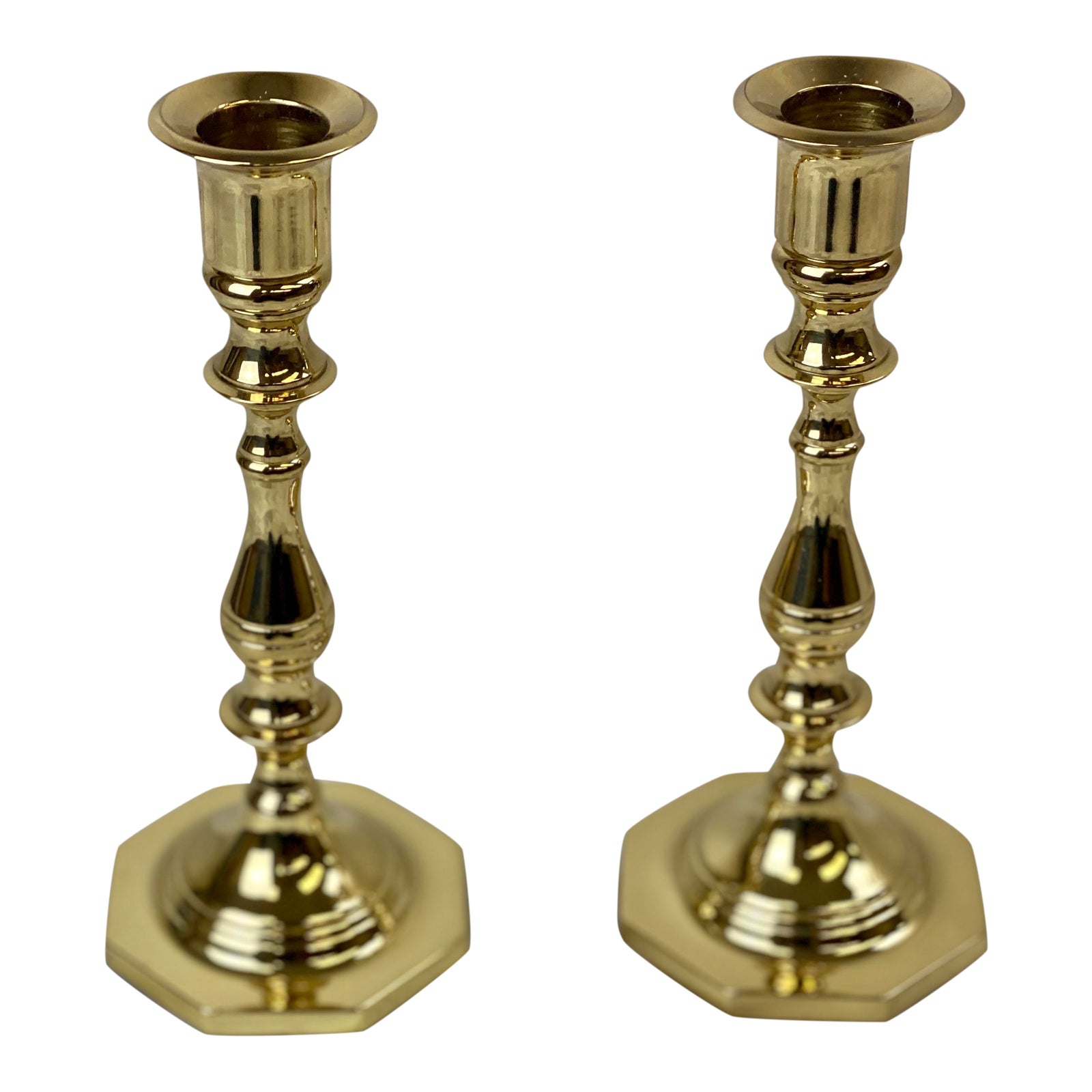 Vintage Mid Century Baldwin Brass Candlesticksa Pair Chairish