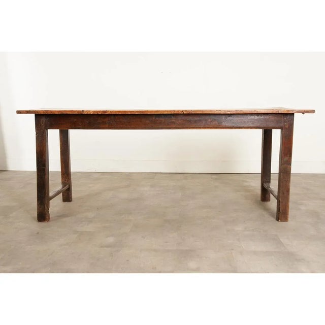 19th Century English Elm & Ash Farm Table For Sale - Image 11 of 13