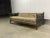Wood Brutalist Woven Leather Strap Sofa For Sale - Image 7 of 8