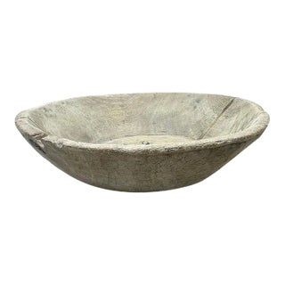 1970s Vintage Wooden Parat Bowl - Medium For Sale