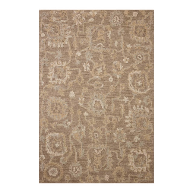 Chris Loves Julia x Loloi Dorothea Bark / Stone 2'-6" x 9'-9" Runner Rug For Sale