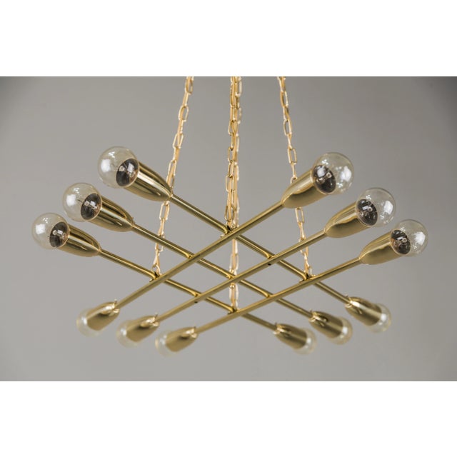 Rupert Nikoll Chandeliers by Rupert Nikoll, 1950s, Set of 2 For Sale - Image 4 of 18