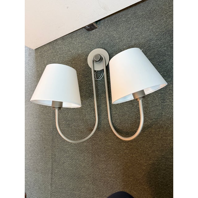 Gray Michael Amato for Urban Electric Nyhavn Double Sconce For Sale - Image 8 of 12
