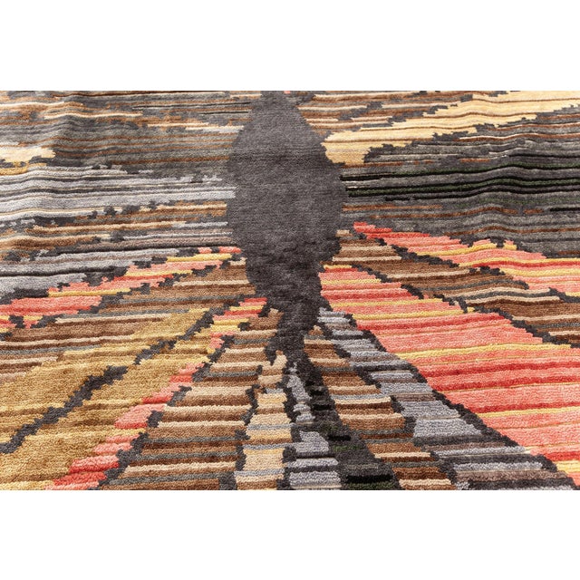 Early 21st Century Contemporary Sauron Textural Rug by Doris Leslie Blau For Sale - Image 5 of 11