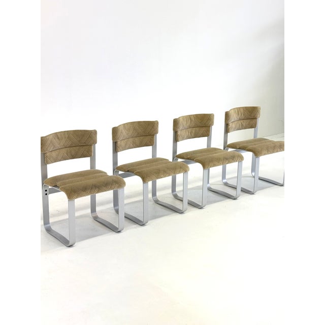 Silver Pulkka Chairs by Ilmari Lappalainen for Asko Finland, 1970s, Set of 4 For Sale - Image 8 of 15