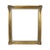 Vintage gold-colored pine frame featuring acanthus and floral ornamentation in a classic Baroque style; the piece boasts a...
