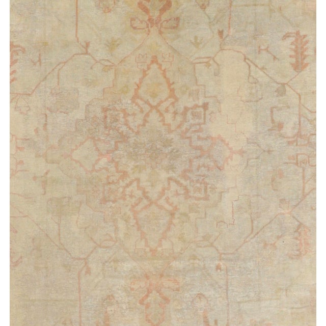 Fine Antique Turkish Oushak Rug 13'0" x 16’10”.