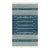 Rug & Kilim's Modern Dhurrie Rug in Blue with White Stripes & Geometric Patterns - 5x8 For Sale