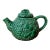 1970s Green Fruit Majolica Teapot For Sale