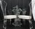 Set of 4 Lucite Dining Chairs Square Dining Table on Single Pedestal Base For Sale - Image 12 of 18