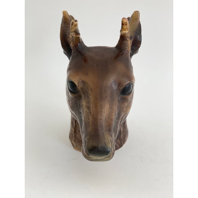 Ceramic European Figural Reindeer Vase For Sale - Image 7 of 9
