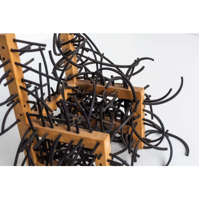 Wood Natasha Nicholson Conceptual Miniature Chair, 1986 For Sale - Image 7 of 9