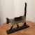 Vintage Mid 20th Century Cast Iron Doorstop Figurine Cat Multi Color Kitty Kat Decorative Art Statue For Sale - Image 4 of 13