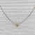 2010s 0.25ct Diamond Solitaire Pendant Necklace 14k Yellow Gold 18" Snake Chain For Sale - Image 5 of 6
