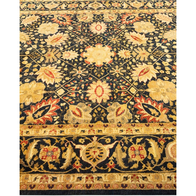 Solo Rugs Mogul, One-of-a-Kind Hand-Knotted Area Rug in Black, 6' 2" x 8' 10" For Sale - Image 4 of 8