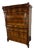 Biedermeier Oak and Mahogany Secretaire, 1860s For Sale