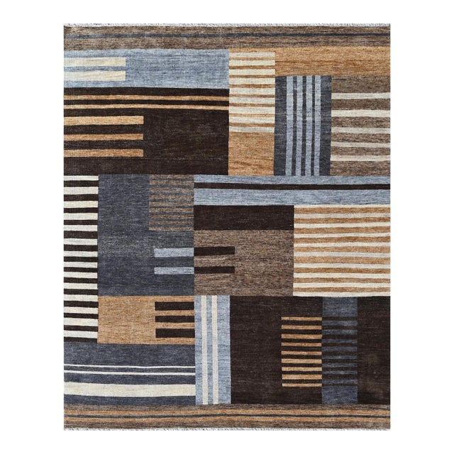 Handmade Modern Design Rug. 08'01" X 09'08" For Sale