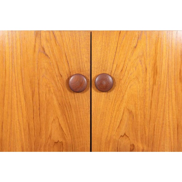 Wood Vintage Danish Teak Veneer Cabinet, 1970s For Sale - Image 7 of 9
