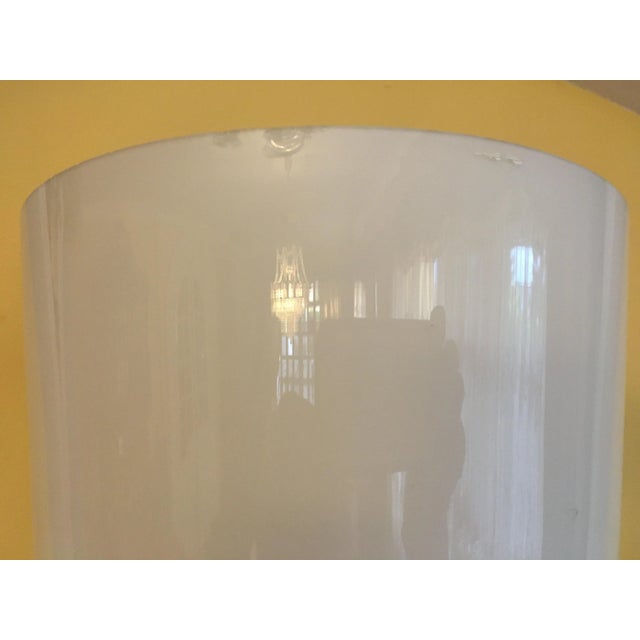 Gold Floor Lamp with Glass Shade, 1970s For Sale - Image 8 of 14