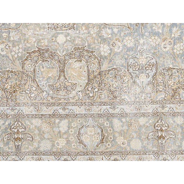 Semi Antique Persian Tabriz Rug - 9'8" x 13'0", Tabriz rugs are among the most exquisite and sought-after types of...