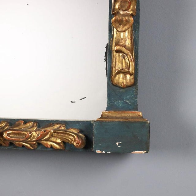 Carved and Gilded Wood Mirror, Italy, 19th Century For Sale - Image 8 of 10