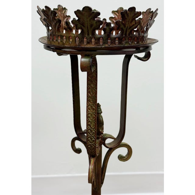 Vintage Gothic Style Iron Candle or Plant Stand For Sale In Kansas City - Image 6 of 9