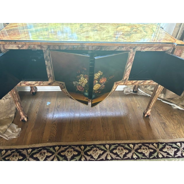 French Hand Painted Table For Sale - Image 10 of 17