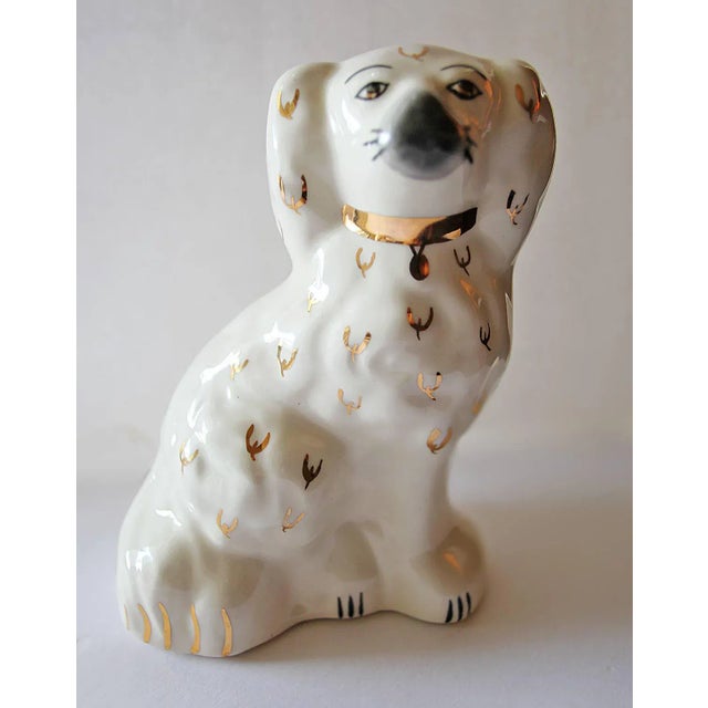 Late 20th Century Vintage Staffordshire Style Dogs - A Pair For Sale - Image 5 of 7