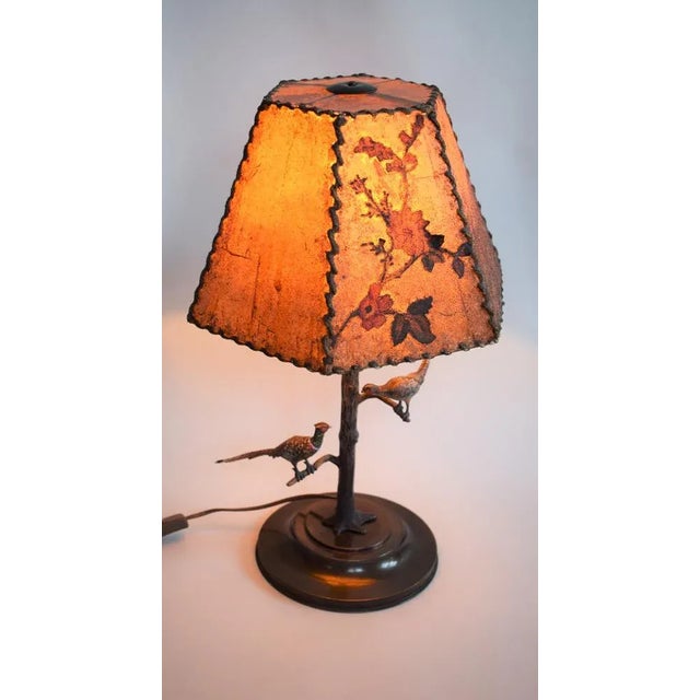 Viennese Bronze Table Lamp For Sale - Image 3 of 9