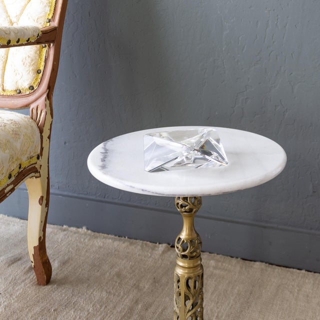 Baccarat Baccarat or Murano Style Faceted Crystal Ashtray or Catchall. For Sale - Image 4 of 12