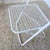 White Vintage Spanish Folding Chairs by Federico Giner, 1970s, Set of 5 For Sale - Image 8 of 16