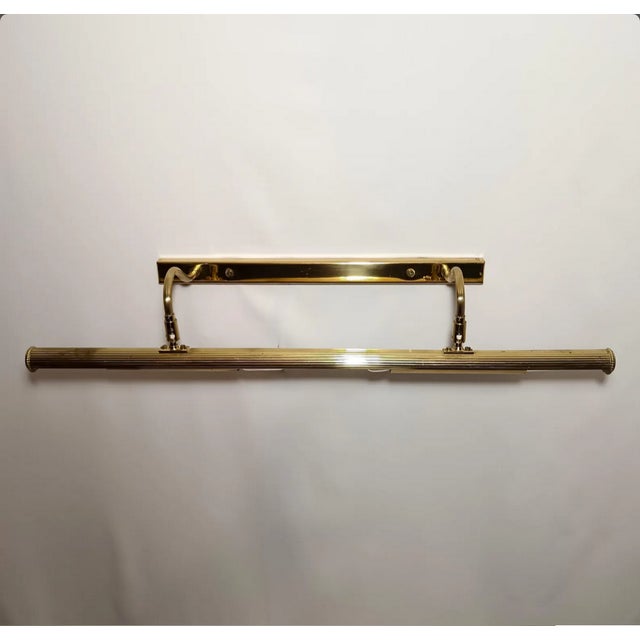 1980s Art Deco Bath Bar Light in Brass from Schroder, 1980s For Sale - Image 5 of 10