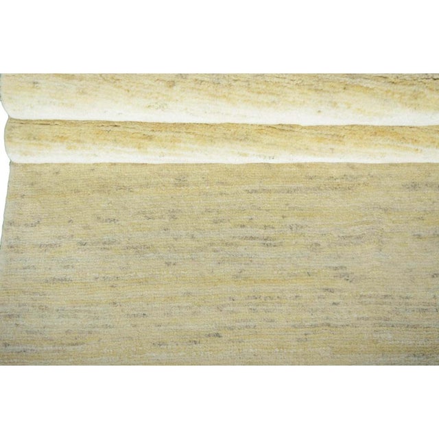 Beige Hand-Knotted Gabbeh Nomad Rug For Sale - Image 8 of 11